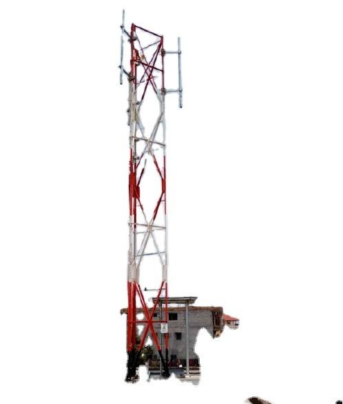 Gsm Rooftop Electricity 10m Steel Antenna Tower Lattice