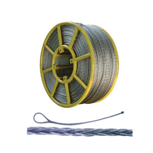  China Hexagon 18mm Galvanized Steel Anti Twist Pilot Wire Rope With 12 Strands supplier