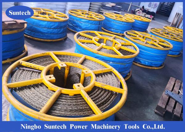  China Hexagon Galvanized Cable Pulling Device With 6 Squares Anti Twist Wire Rope supplier