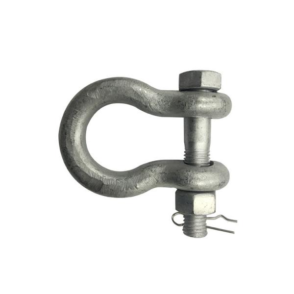  China Hot Dip Galvanized Carbon Steel 120KN 16mm D Shackle supplier