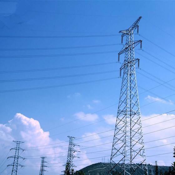Hot Dip Galvanized Steel 110KV Power Transmission Tower