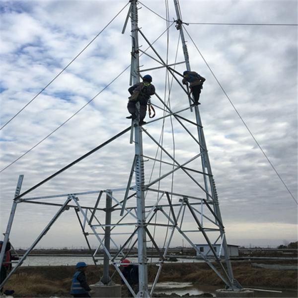 Hot Dip Galvanized Steel Lattice Transmission Line 33KV Tower