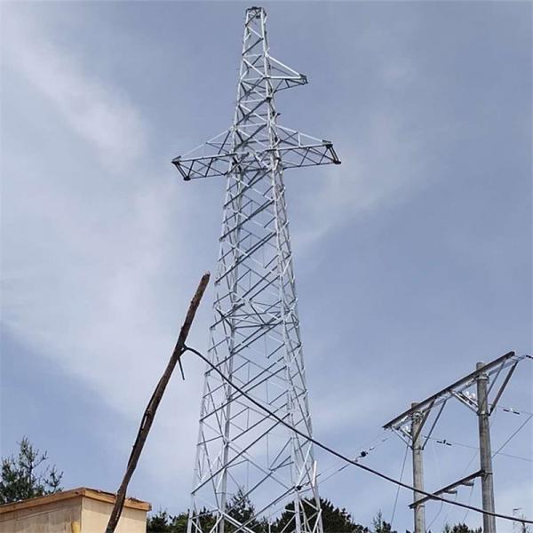 Hot Galvanized Q345 Q235 Steel Electrical Power Line Transmission Tower