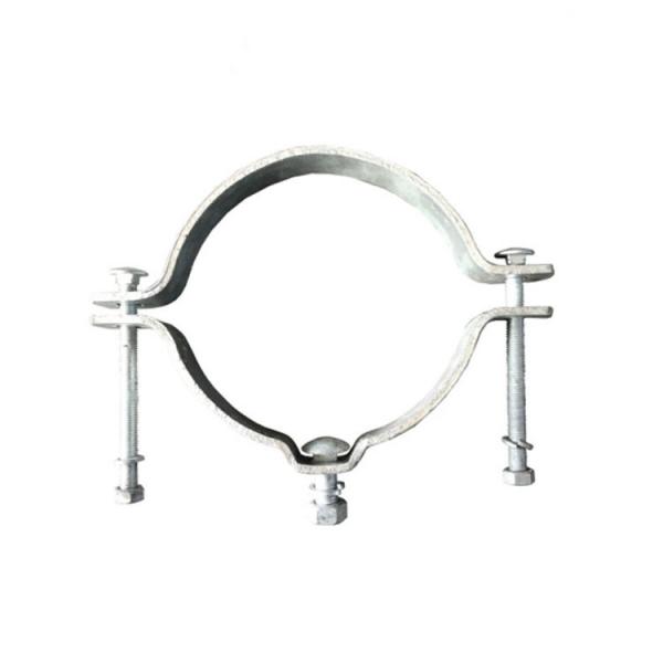 Hot Sale Customized Cable Carbon Steel Galvanized Pipe Clamp For Pole Accessories