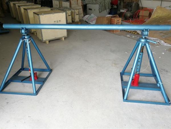  China Jack Support Cable Drum Heavy Load Hydraulic Column Type Cable Reel Stand supplier