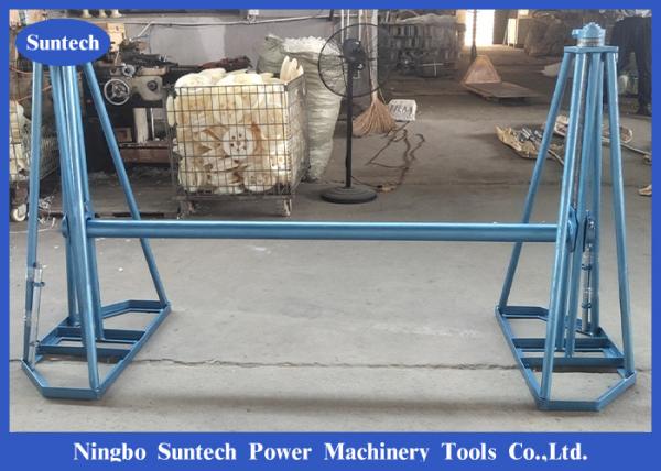 Mechanical Cable Pulling Tools Adjustable 5T Cable Drum Jack Stands