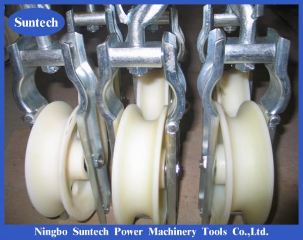  China Nylon Sheave 120×30 5KN Single Stringing Blocks Small Pulleys supplier
