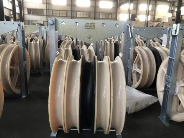  China Overhead Line Steel Sheave Cable Conductor Stringing Pulley Block supplier