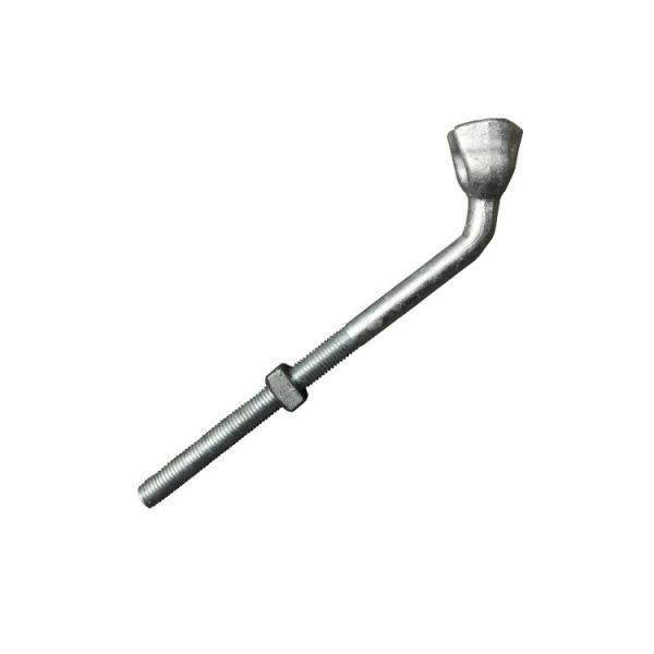 Overhead Power Line Galvanized Steel Angle Eyebar Bolt