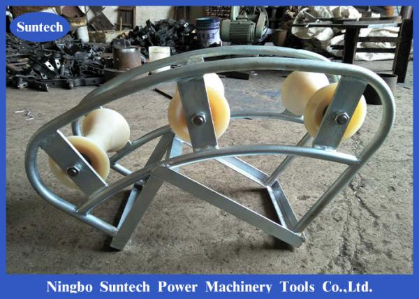  China Pithead Telecom Cable Guide Roller 3 Block For Manhole Nylon Material supplier