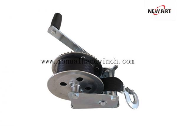  China Portable Hand Winch Strap Marine Manual Winch 1600 Lb Capacity supplier