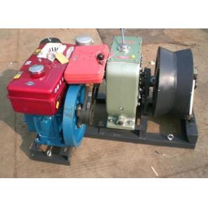 Power Construction Diesel Powered Winch , Cable Pulling Engine Powered Winch