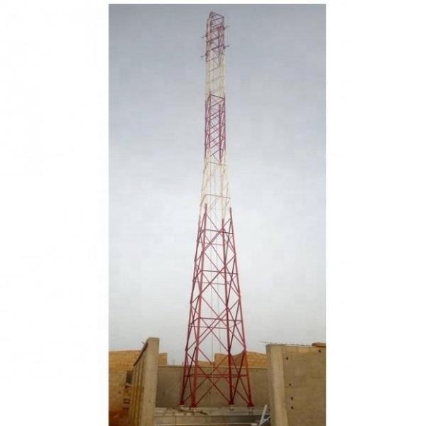  China RDS RDU Telecommunication Steel Tower With Brackets And Palisade Fence supplier