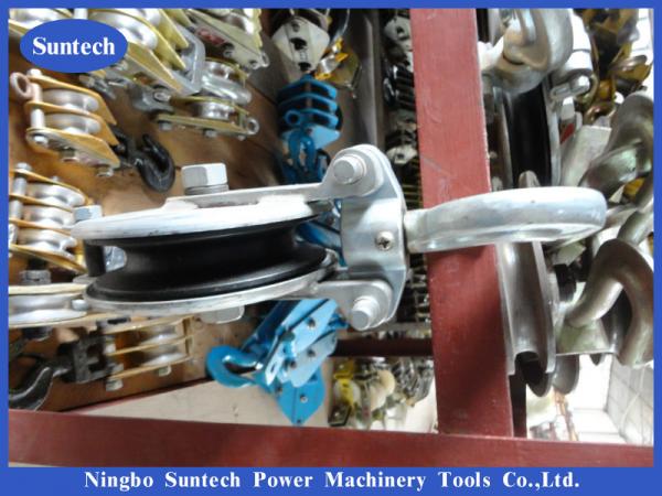 Round Cable Chain Hoisting Point Block Stringing Blocks For Overhead Line