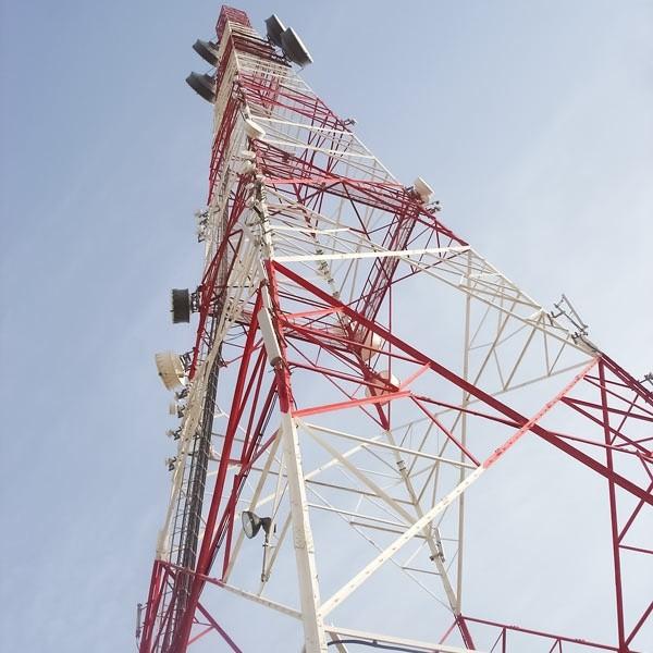  China Self Supporting Q235 Q345 Steel Telecom Cell Site Tower For Signal Transmission supplier
