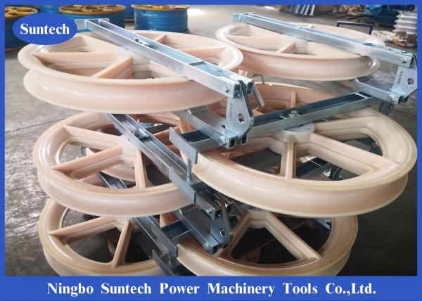  China SHDN660 Single Nylon Wheel Wire Pulley Block for Conductor Stringing supplier