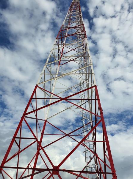 Sign Post Hot Galvanized 10m Telecommunication Steel Tower