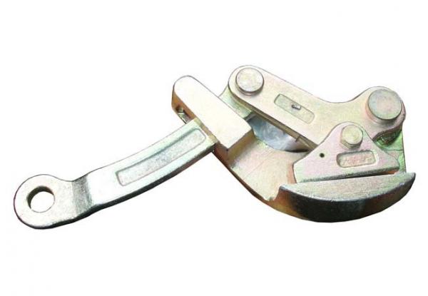 Single Cam Ground Earth Wire Conductor Stringing Tools Tightening Rope Gripper