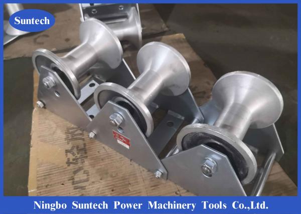  China Suspension Cable Pulling Roller Guide For Power Line Stringing Cable supplier