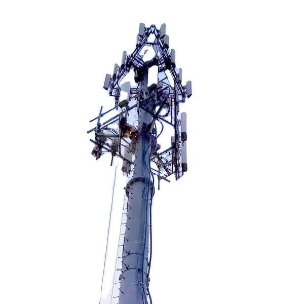 Telecom Galvanized Guyed Mast With Related Accessories