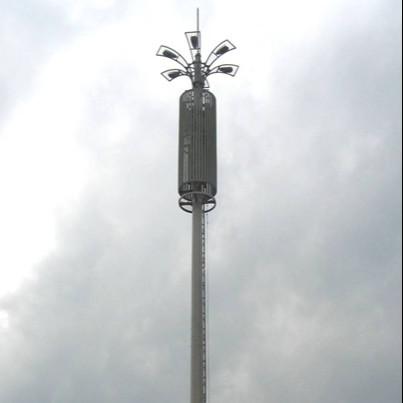 Telecommunication Steel Galvanized Monopole Tower 0 – 80 Meter