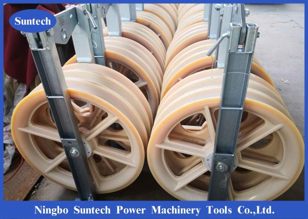 Transmission Line Bundled Conductor Stringing Blocks with Steel Tube Frame