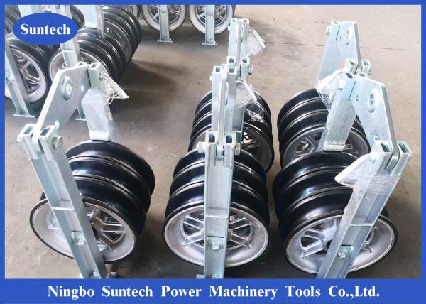 Transmission Line Neoprene Lined Aluminum Triple Conductor Stringing Block