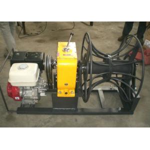 Transmission Line Wire Rope Winch / 2 Ton Wire Take Up Winch With Gasoline Engine
