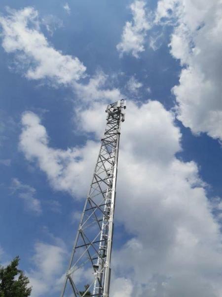Tubular Telecommunication Steel Tower Hot Dip Galvanized Q355