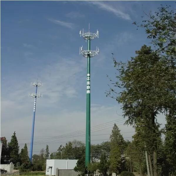 Wear Resistant 10 – 750KV Monopole Telecom Tower ASTM Approved