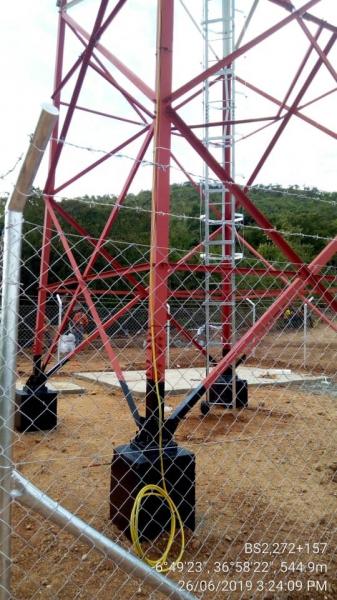 WiFi Mobile TV Tower Galvanized Self-Supporting Steel Triangle Steel Monopole tower