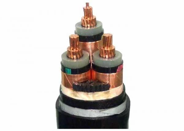 3 Core LSHF Cable , 6/ 10 KV XLPE Insulated Copper Wire Armoured Cable