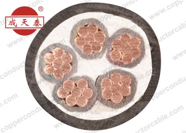 5 Core Halogen Free Flame Retardant Cables , LSZH Power Cables Unarmoured