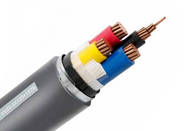  China Black Sheath Colour Steel Armoured Cable , Low Voltage Armored Cable Eco Friendly supplier
