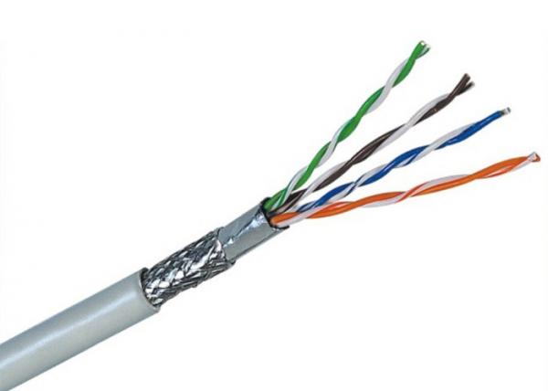  China Cat5e SFTP Cable Copper Network Cable , Shielded Cat5e Computer Network Cable For Indoor Use supplier