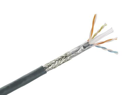  China Cat5e SFTP Cable, Solid Bare Copper Shielded Twisted Pair Ethernet Lan Cable 1000 Ft supplier