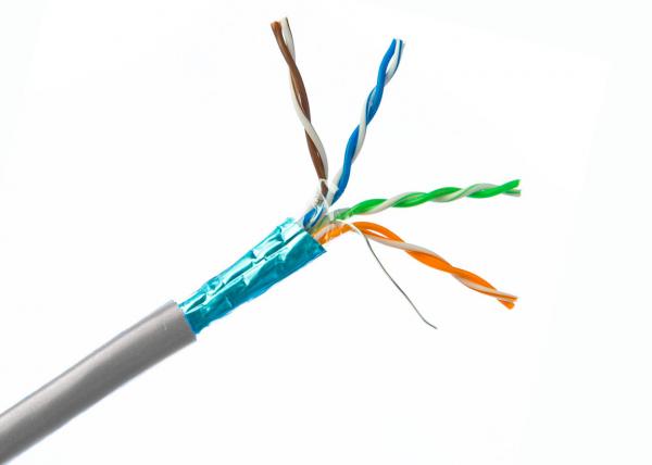  China Cat. 5e FTP Network Cable LSZH(Low smoke halogen free) cable 4 Pairs Screened copper Lan Cable supplier