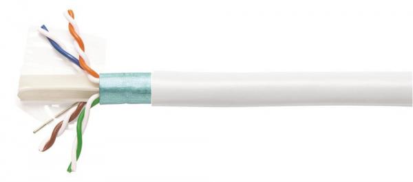 Category 6A FTP Cable 23 AWG Solid Bare Copper Lan Cable 4 Pair networking cable 1000 Ft