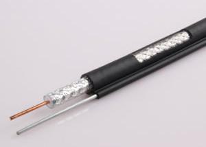  China CCS RG11 Copper coaxial cable with Steel Messenger Cable 60% and 40% Aluminum Braiding supplier
