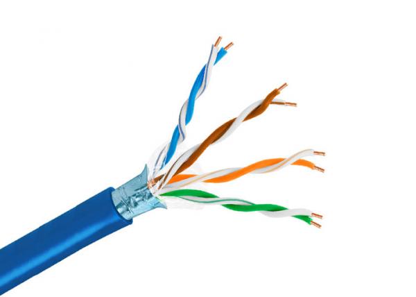  China Copper Lan Cable Cat5e FTP LZSH Network Cable 4 Pair 305m/Roll In Pull Box supplier