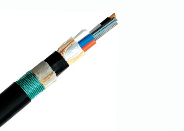  China Double Jacket Single Mode Armored Fiber Cable , GYTY53 Fiber Optic Network Cable supplier