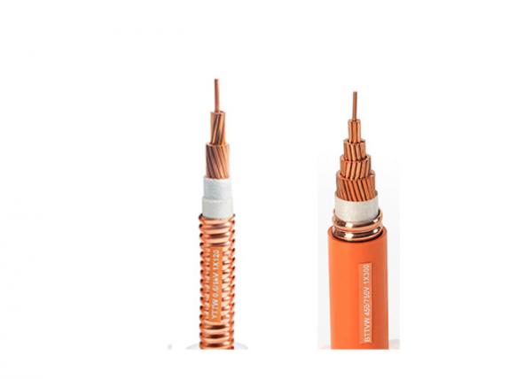  China Durable Mineral Insulated Cable , Flame Resistant Cable 3+1 Core Stranded Copper Conductor supplier