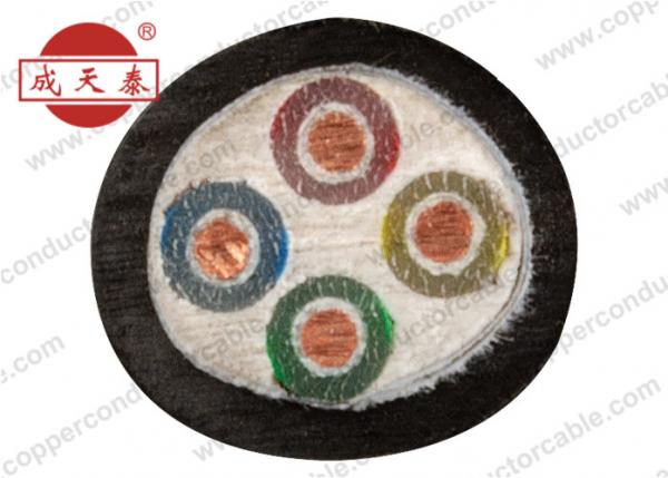 IEC 60502 Approval N2XH Low Smoke Zero Halogen Power Cable Four Cores XLPE Insulated