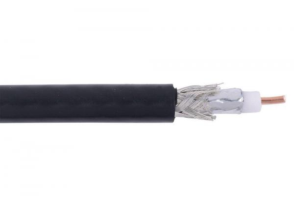 LDPE Insulation RG 59 U Coaxial Cable , 22 AWG 75 Ohm Coaxial Video Cable