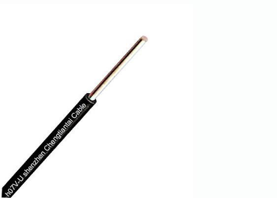 Low Voltage Insulated Solid Copper Wire , 4 Sq.Mm H07V U Cable Embedded Mounted