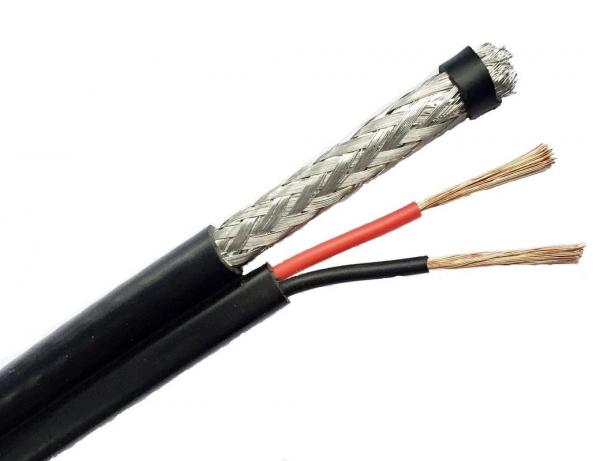 satellite grade Copper Coaxial Cable with 1 coax unit plus 1 pair power cable