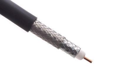 Solid Bare Copper Conductor Rg11 U Coaxial Cable , Tri – Shielded Coaxial Cable