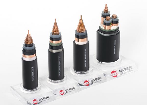 XLPE Insulated MV Power Cable , Single Core screened Cable 3.6/ 6 KV To 26/ 35 KV