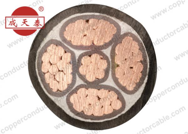 XLPE Insulation Low Smoke Zero Halogen Cable 0.6/1kV 4 +1 Core For Subway
