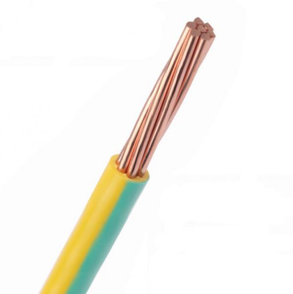 450/750KV PVC Insulated Electric Wire ISO Stranded Copper Earth Cable